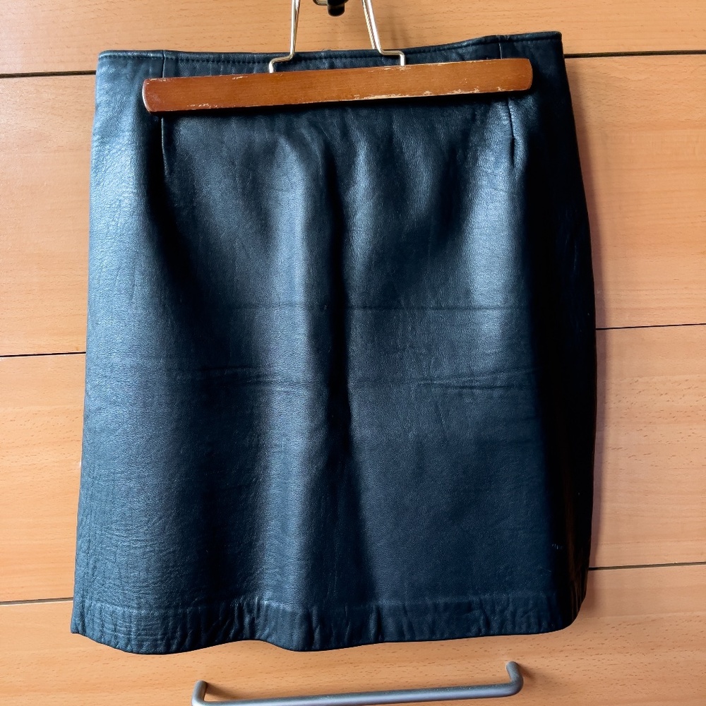 SACHA Leather Mini-Skirt